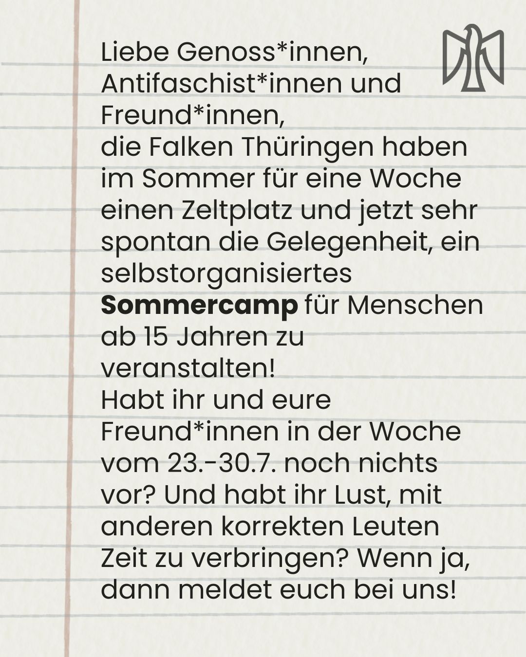 Jugendcamp 23.-30.7.26
